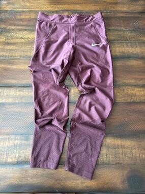 Nike Women’s Dri Fit Maroon Training Leggings